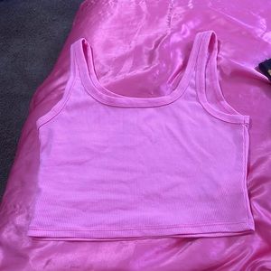 SHEIN crop top pink